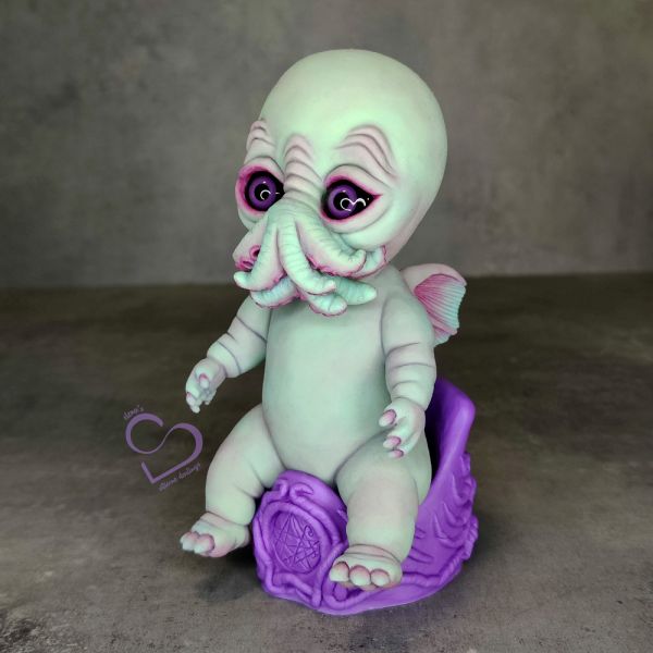 Solid silicone baby Cthulhu 13 cm (5") Version 1