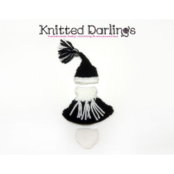  Halloween Handmade knitted set for mini baby 4,5"- 5" by Knitted Darlings #wicked