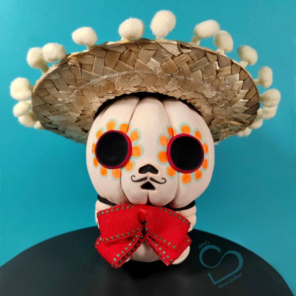 Silicone Baby Pumpkin Tricky Mariachi Dia De Los Muertos - Soft & Squishy 