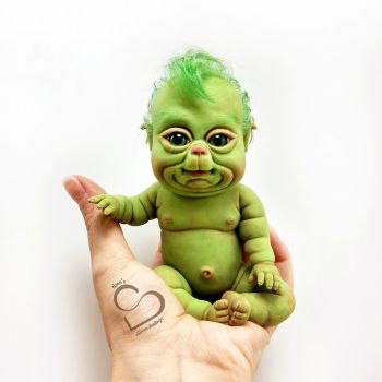 silicone grinch baby